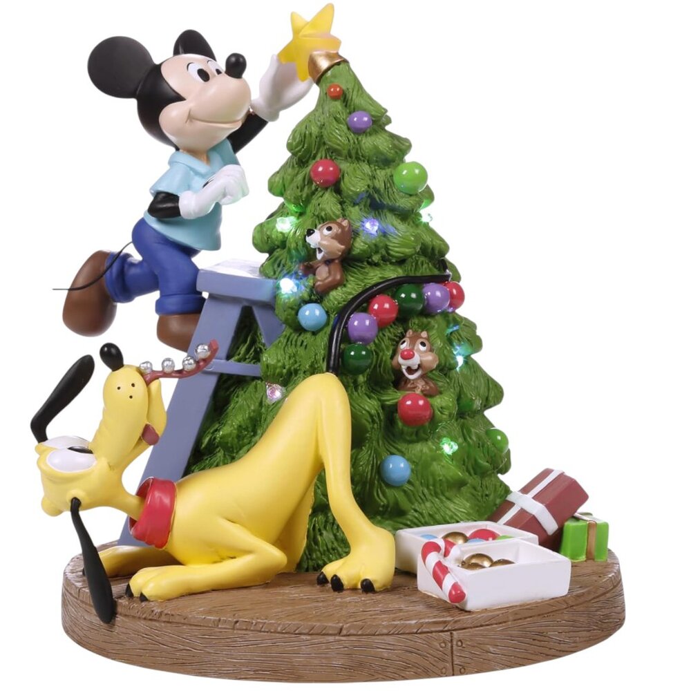 Precious Moments 241702 Bring Home The Holiday Cheer Disney Mickey Mouse, Plu...
